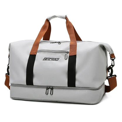 Sac de voyage AeroFlex™ grand volume avec compartiment chaussures, sac de sport et voyage cabine polyvalent en tissu Oxford résistant, idéal week-end et déplacements professionnels