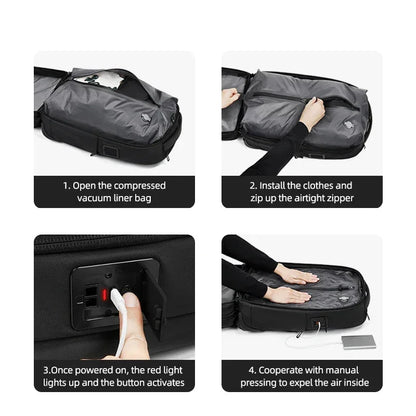 Sac voyage compression sous vide  VacuRoll RangementChic elegant pratique