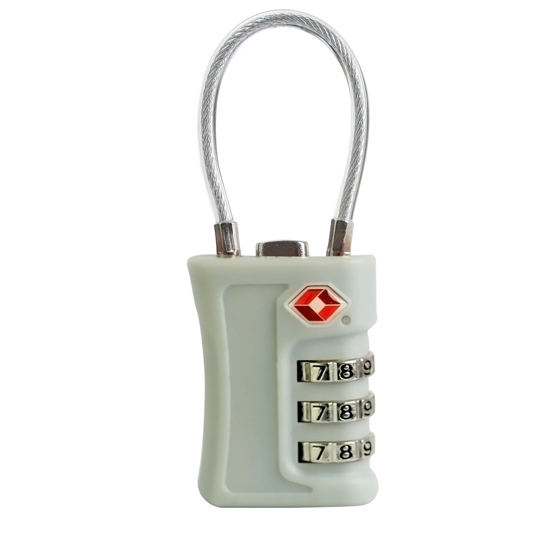 Cadenas TSA pour valise disponible engris léger