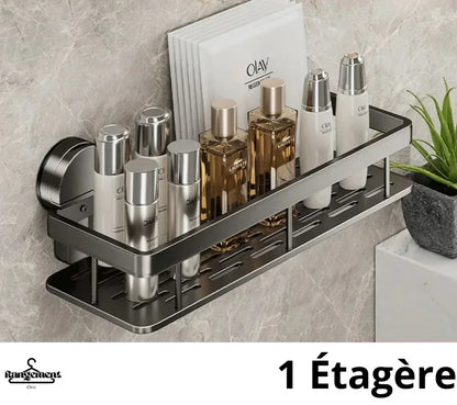 Étagère cuisine AluFlex Rangements Chic, rangement mural long pour salle de bain moderne