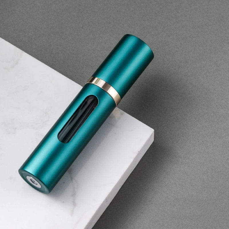 flacon voyage parfum rechargeable en verre 8ml avec pompe spray atomiseur portable conteneur cosmetique vide mini bouteille parfum pour avion et deplacement