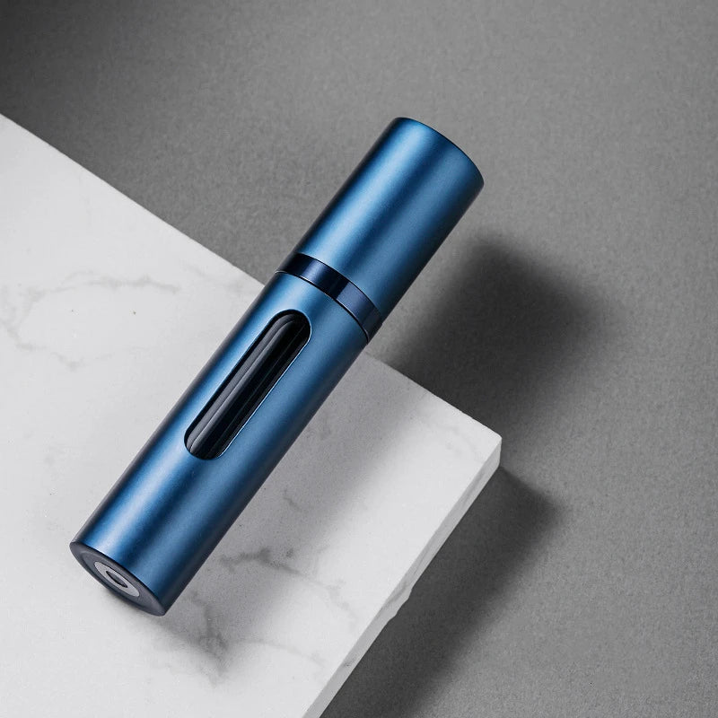 flacon voyage parfum rechargeable en verre 8ml avec pompe spray atomiseur portable conteneur cosmetique vide mini bouteille parfum pour avion et deplacement