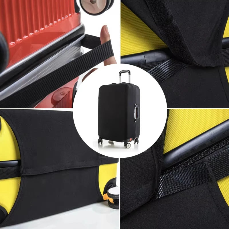 Housse pour valise FlexiGuard extensible protégeant efficacement les bagages contre rayures, saleté et usure lors des voyages en avion ou en train