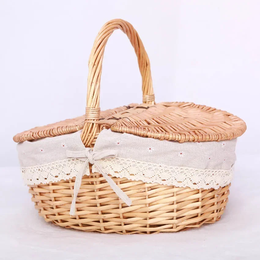 Panier osier pique nique | WillowHome™ - Rangement Chic