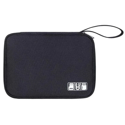 Sac de rangement Organiseur Tech pour accessoires électroniques – pochette de voyage imperméable pour câbles, chargeurs, SSD, cartes mémoire et gadgets, idéale pour optimiser l’organisation dans une valise ou un sac à dos