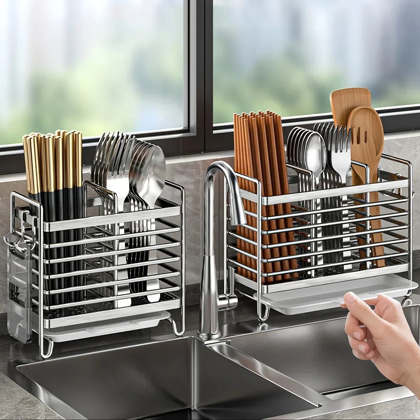 porte-ustensiles de cuisine mural sans perçage, support d’ustensiles de cuisine en acier inoxydable, porte-couverts mural design moderne, organisateur d’ustensiles de cuisine gain de place, porte-ustensiles de cuisine pour petits espaces, support mural de cuisine inox avec crochets, porte-ustensiles mural élégant effet inox, rangement mural pour ustensiles de cuisine compact, support cuisine sans vis ni colle inox, porte-ustensiles cuisine adhésif sans perçage, porte-ustensiles cuisine suspendu design, orga