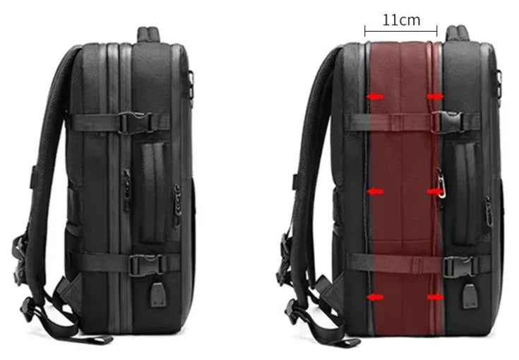 sac a dos voyage, sac à dos compression sous vide, sac de voyage compact, organisateur valise, sac cabine avion, sac rangement optimisé