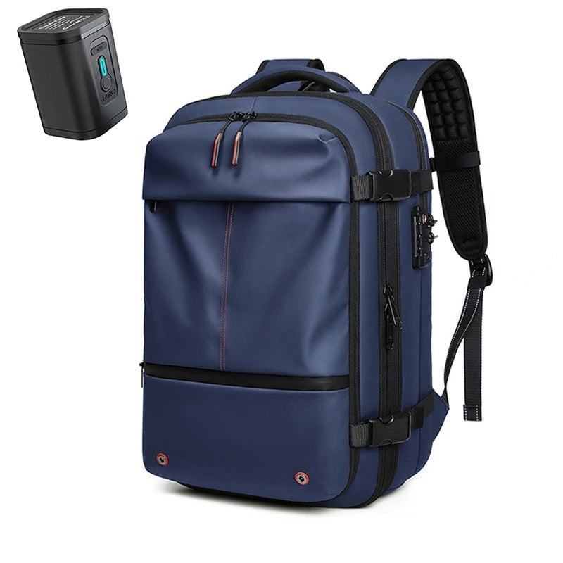 Sac a dos compression sous vide AirVault rangementchic ideal pour voyage cabine avion
