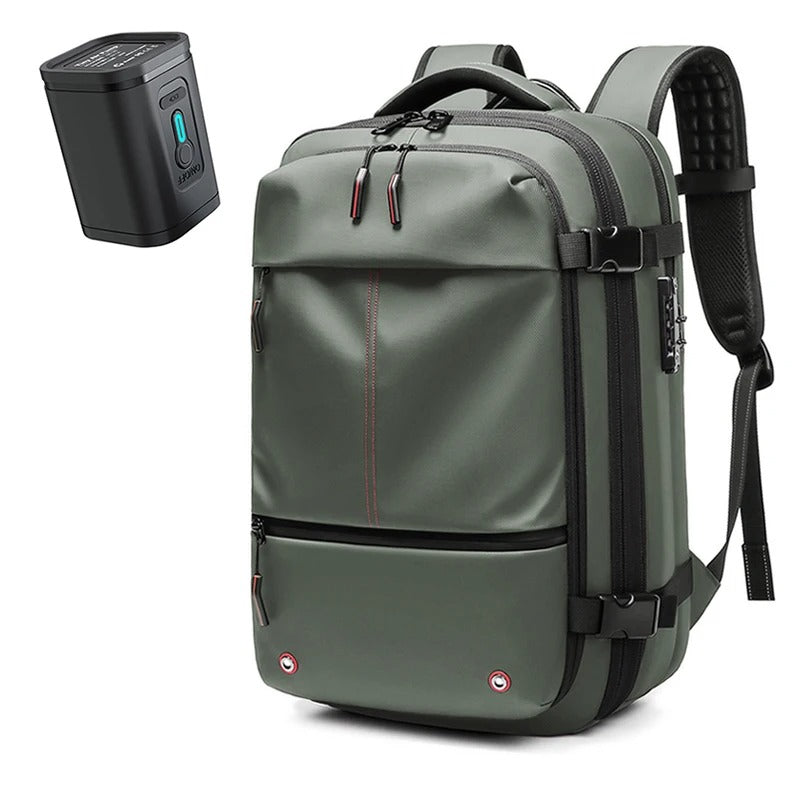 Sac a dos compression sous vide AirVault rangementchic ideal pour voyage cabine avion