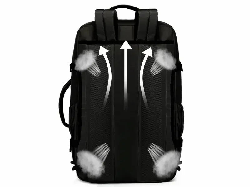 Le sac a dos de voyage | AeroCabin™ est le compagnon parfait pour voyager sereinement. Compatible bagage cabine (55×35×20 cm, 38L), imperméable, léger (1,11 kg) et accepté par plus de 100 compagnies aériennes, il vous accompagne partout : week-ends, affaires, city-trips ou vols low-cost. Son design convertible sac à main / sac à dos, ses compartiments intelligents, sa poche PC et son polyester 900D en font un modèle robuste, pratique et conçu pour la mobilité moderne