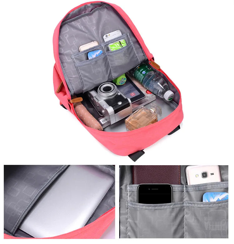 Sac à dos femme 25L en toile canvas – style urbain et fonctionnel avec multiples poches et compartiment pour ordinateur, parfait pour voyages courts et déplacements quotidiens.