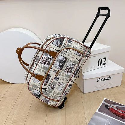 Sac de voyage à roulettes léger 1,4 kg French Roll™, valise souple à roulettes idéale pour déplacements quotidiens et week-end
