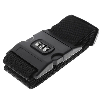 Sangle pour valise Rangement Chic, sangle de bagage antivol réglable avec verrouillage par mot de passe, idéale pour sécuriser vos valises pendant le voyage – Collection Accessoires Sécurité Voyage.