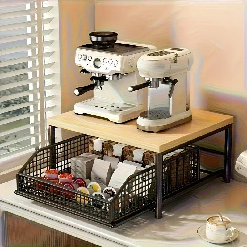coin café cuisine, rangement café chic, organiser son espace café, machine à café design, coin café chic, cuisine épurée, rangement capsules café, rangement dosettes, étagère machine à café, tiroir coulissant café, conservation graines de café, bouteille conservation café, rangement tasses café, présentoir à tasses, mobilier cuisine organisé, accessoires rangement café, déco café chic, style scandinave café, élégance industrielle, minimalisme contemporain, accessoires café design, zoning cuisine, ameublemen